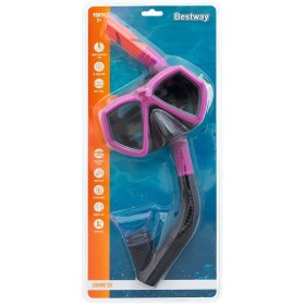 Bestway Μάσκα Θαλάσσης με Αναπνευστήρα Dominator σε Μωβ χρώμα για 7+ ετών 24070-2
