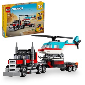 Lego Creator Flatbed Truck With Helicopter για 7+ Ετών - 31146