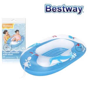 Bestway Παιδική Φουσκωτή Βάρκα για 1 Άτομο 112x71cm Γαλάζια - 34037