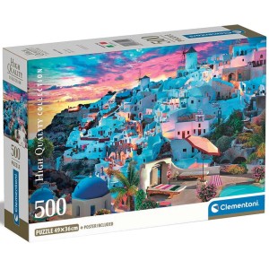 Clementoni Παζλ High Quality 500pcs Σαντορίνη - 35540