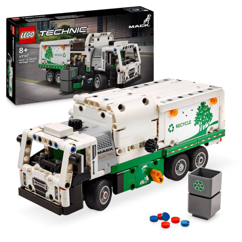 Lego Technic Mack® Lr Electric Garbage Truck για 8+ Ετών - 42167 Lego Technic Mack® Lr Electric Garbage Truck για 8+ Ετών - 42167