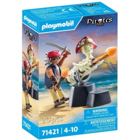 Playmobil Pirates Πειρατής Με Κανόνι για 4-10 ετών - 71421
