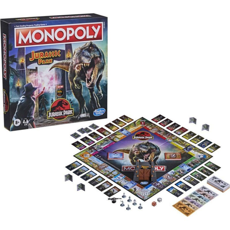 Hasbro Επιτραπέζιο Παιχνίδι Monopoly: Jurassic Park για 2-6 Παίκτες 8+ Ετών - F1662 Hasbro Επιτραπέζιο Παιχνίδι Monopoly: Jurassic Park για 2-6 Παίκτες 8+ Ετών - F1662