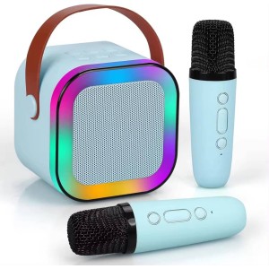 Σύστημα Karaoke με Ασύρματα Μικρόφωνα σε Μπλε Χρώμα - K12