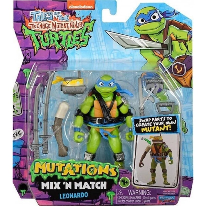 TMNT ΧΕΛΩΝΟΝΙΝΤΖΑΚΙΑ Φιγούρα Leonardo12cm MIX & MATCH T0201900-1 TMNT ΧΕΛΩΝΟΝΙΝΤΖΑΚΙΑ Φιγούρα Leonardo12cm MIX & MATCH T0201900-1